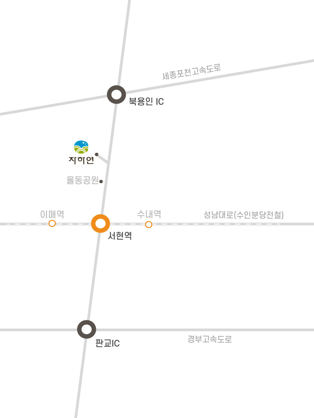 자하연 전철지도